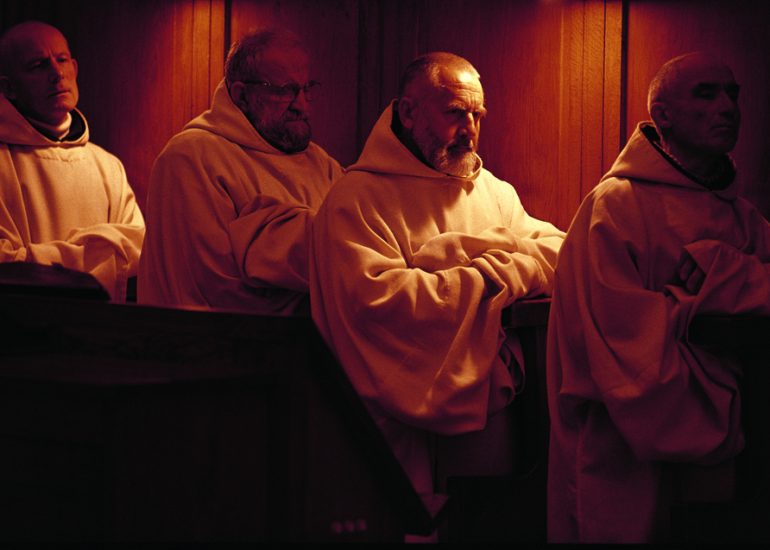 France_Drome_Ordre Cisterciens_Abbaye ND d'Aiguebelle_Office de sexte_1999