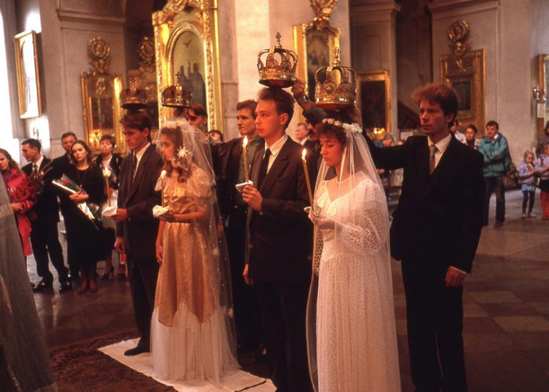St Petersbourg_eglise de la Transfiguration_mariages orthodoxe_1992