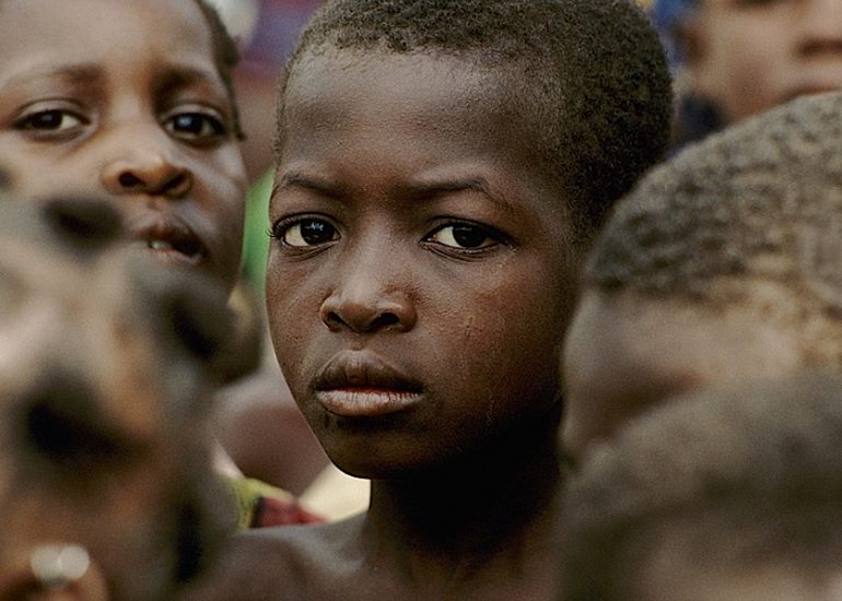 Cote d''Ivoire.Pays Agnis_Village de Tenguelan_Frontière avec le Ghana_1996