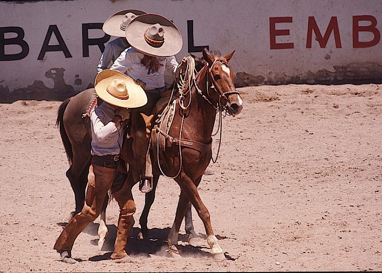 Mexique_Charreada a Aguacalientes_Feria San Marcos_1972