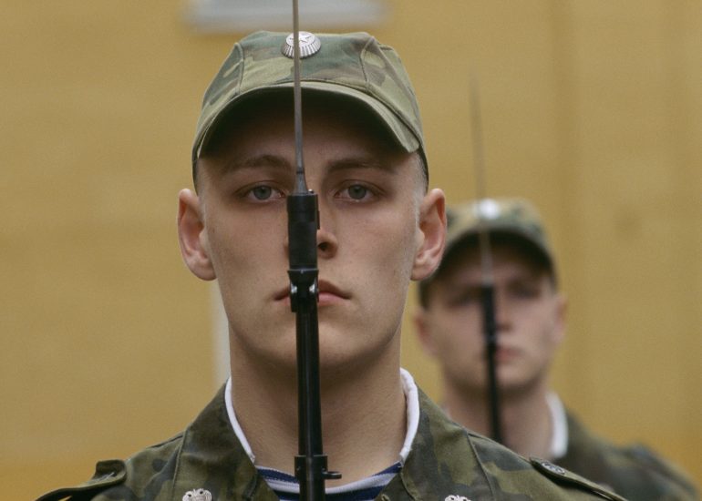 Olivier_Martel_Moscou_Regiment du Kremlin_Repetition au garde a vous