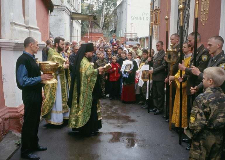 Olivier_Martel_Moscou_Regiment du Kremlin_Pere Savva_responsable des relations orthodoxes_armee