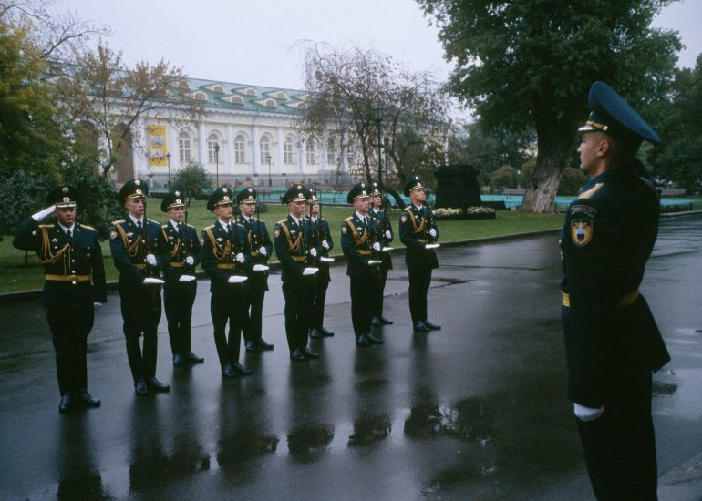 Olivier_Martel_Moscou_Regiment du Kremlin_Repetition au garde a vous_1er compagnie