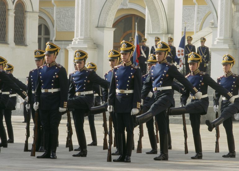 Olivier_Martel_Moscou_Regiment du Kremlin_parade sur la place des cathedrales ou place des rassemblements