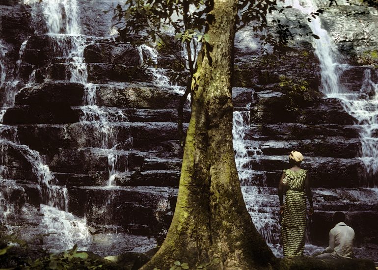 Côte d'Ivoire_Région de Man. Grande cascade