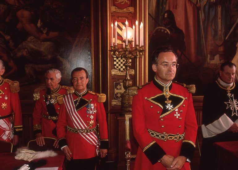 Versailles_Ceremonie de la Saint Jean au Chateau de Versailles_Salle des Croisades_reception des nouveaux membres