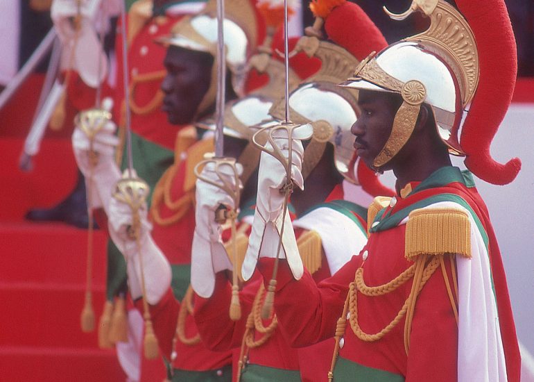 Côte d'Ivoire_Fete de l'information_garde rouge Presidentielle