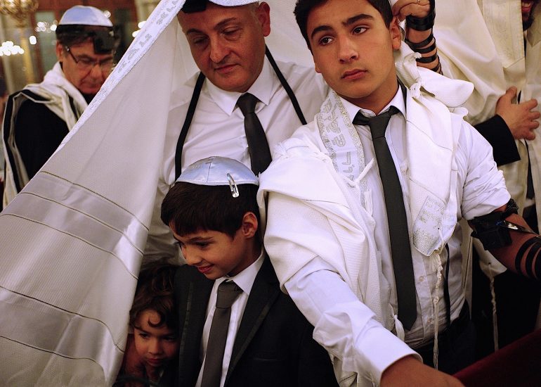 Paris_Synagogue rue Buffault_Cérémonie des Téphilines_Samuel