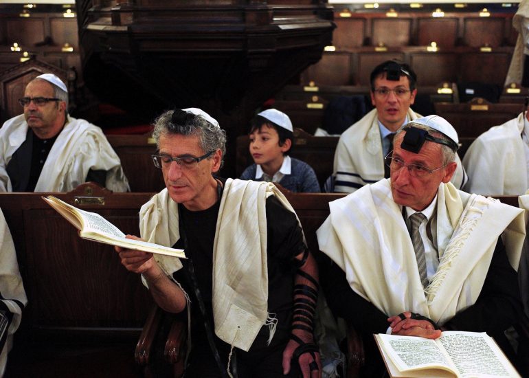 Paris_Synagogue rue Buffault_Cérémonie des Téphilines_Samuel