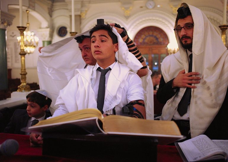 Paris_Synagogue rue Buffault_Cérémonie des Téphilines_Samuel