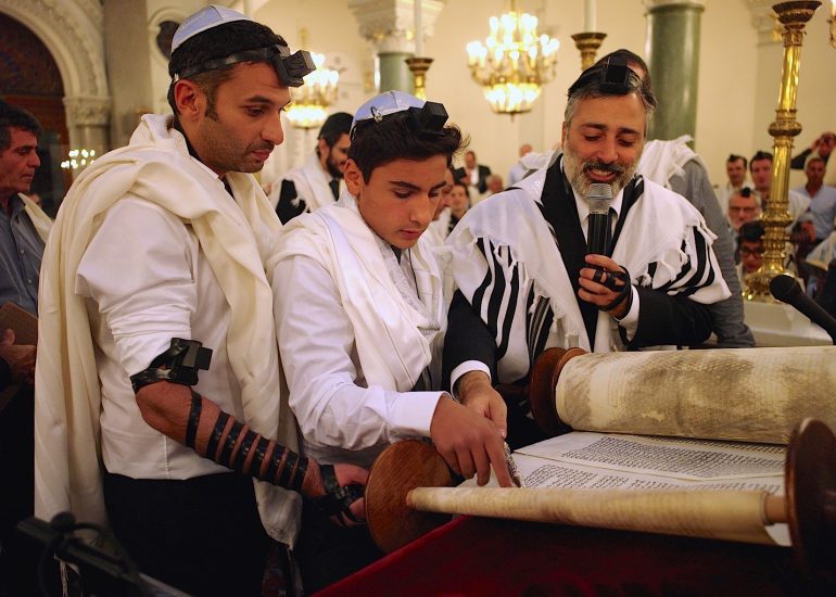 Paris_Synagogue rue Buffault_Cérémonie des Téphilines_Samuel