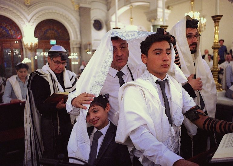 Paris_Synagogue rue Buffault_Cérémonie des Téphilines_Samuel
