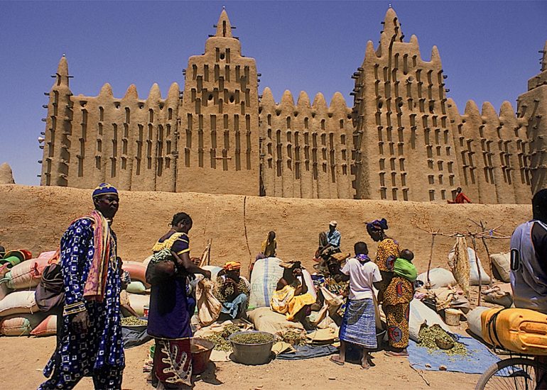 Mali_Djénné_plus ancienne mosquee d'Afrique