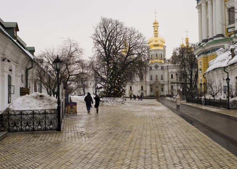 Ukraine-Kiev_Cathédrale de l'Assomption de la Sainte Vierge et l'église des Saints de Petchersk