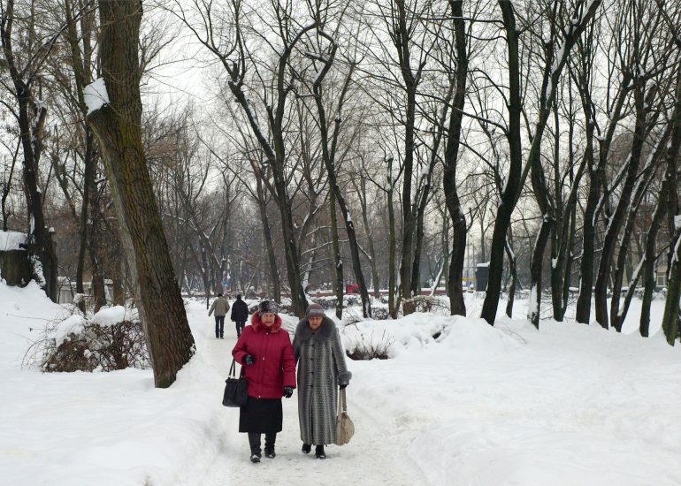 Ukraine. Kiev. Quartier de Babyn Yar.