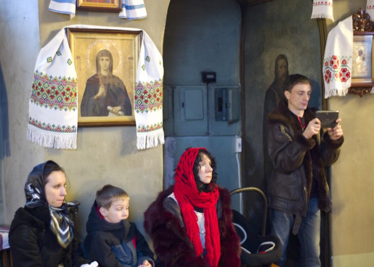 Kiev-Quartier de Podol_Bapteme de David en l'église St Nicolas