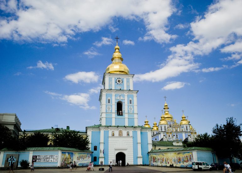 Ukraine-Kiev-Monastère Saint Michel au Dome d'or, l'un des plus anciens monastères de Kiev